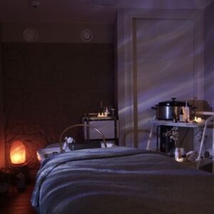 Luxury Japanese Head Spa chair set up at Liverpool salon
