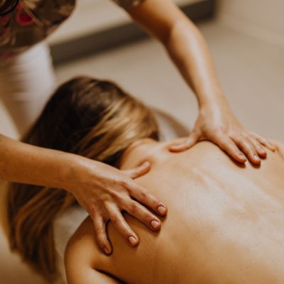Relaxing back and shoulder massage at Red Door Hair & Beauty Liverpool Relaxing back and shoulder massage at Red Door Hair & Beauty Liverpool