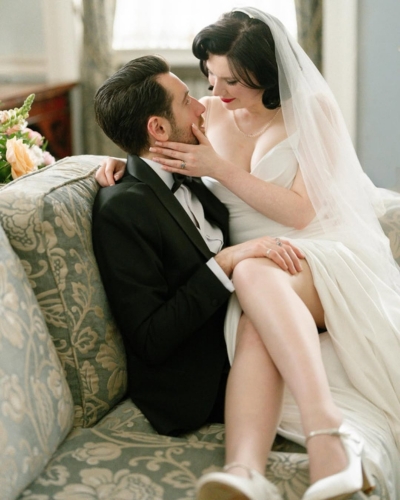 Luxury Liverpool wedding shoot featuring romantic bridal hair styling